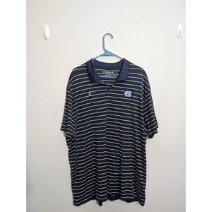 Air Jordan Polo Shirt Mens XXLarge North Carolina UNC Tar Heels Dri-fit Blue